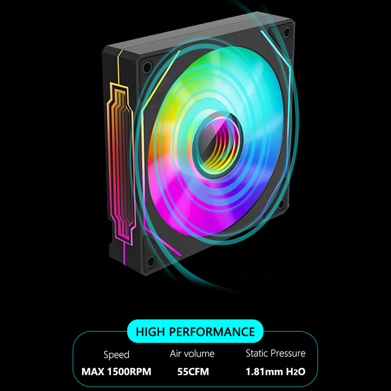 JUMPEAK MS120 120mm Case Fan 5 - Pc Water Cooling ulasan dan harga