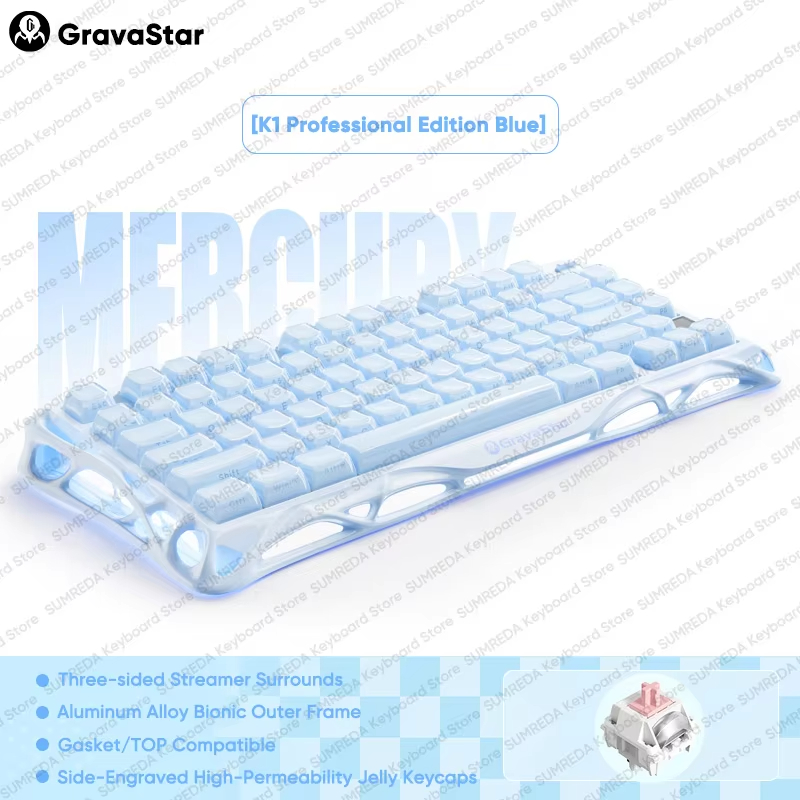 K1 LITE JELLY PINK Mechanical  - Pc Gaming Pink ulasan dan harga