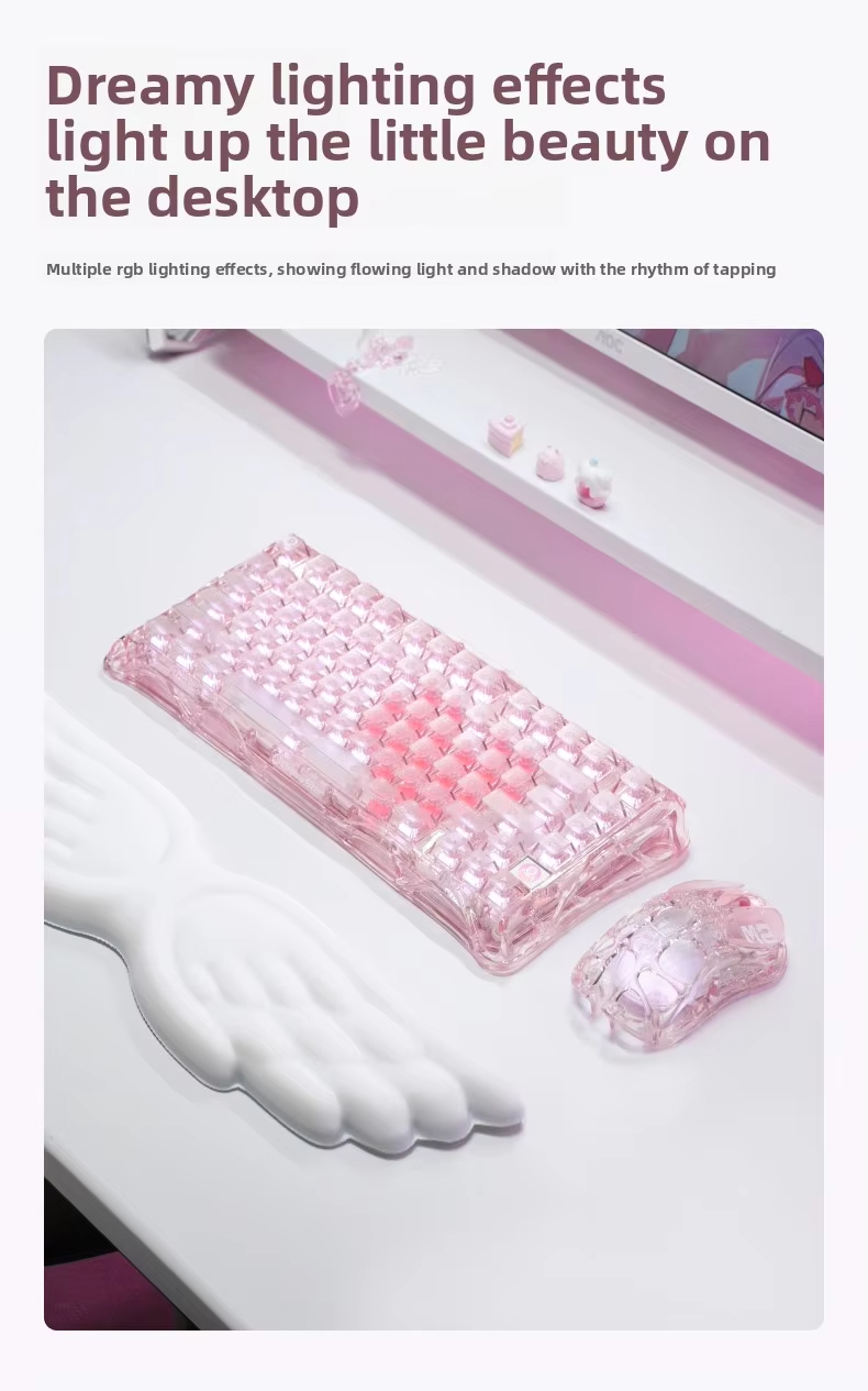 K1 LITE JELLY PINK Mechanical  - Pc Gaming Pink ulasan dan harga